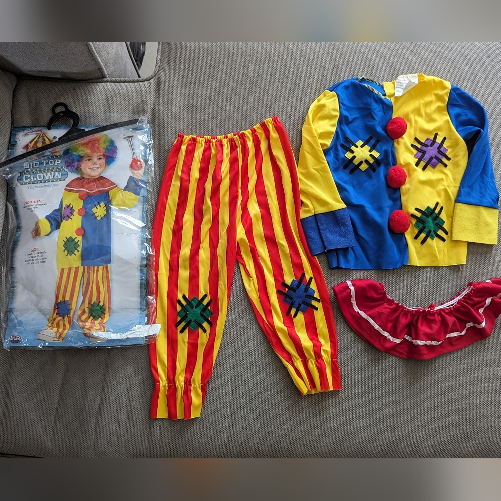 Clown costume toddler 3t 4t